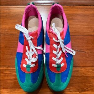 Boden Erin Retro Tennis Trainers Multi Colourblock Size 42 EU